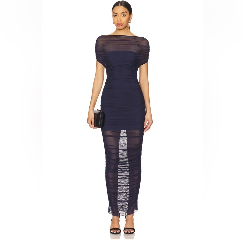 SEROYA Noel Midi Dress in Sapphire Medium